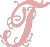 Лезвие Lace Flourish Letter T от Cheery Lynn Designs