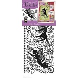 Набор наклеек-высечек HOTP - Fairies Dazzles Black, размер 10х23 см, 67 шт., цвет черный.
