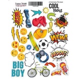 Набор наклеек (стикеров) № 052, Cool Teens, TM Fabrika Decoru