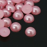 Полужемчужинки PearlPink, 4x2мм, цвет розовый, 50 шт.