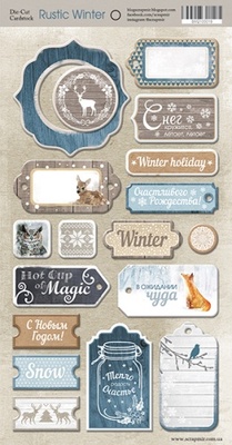 Чипборд для скрапбукинга от Scrapmir - Rustic Winter, 18 шт.
