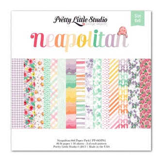 Набор бумаги для скрапбукинга от Pretty Little Studio односторонняя - Neapolitan Paper Pack