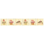 Двусторонний лист с картинками от Galeria Papieru - Herbatka dla Dwojga-owoce, 5х15см,1 шт. -GP-009-01 