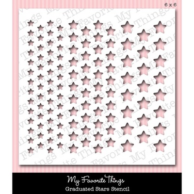 Маска My Favorite Things - Stencil MPD Graduated Stars, 15х15 см