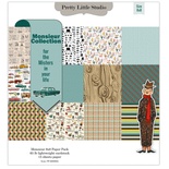 Набор бумаги для скрапбукинга от Pretty Little Studio - Monsieur Paper Pack