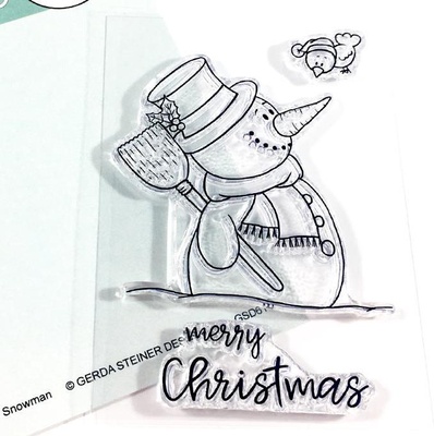 Набор штампов Gerda Steiner - Happy Snowman 3x4 Clear Stamp Set