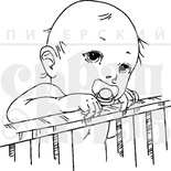 Акриловый штамп дизайна Елены Виноградовой "Не спится"