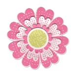 Лезвия и штампы Sizzix - Framelits Die Set w/Stamps - Flowers, Lovely, 7 шт.