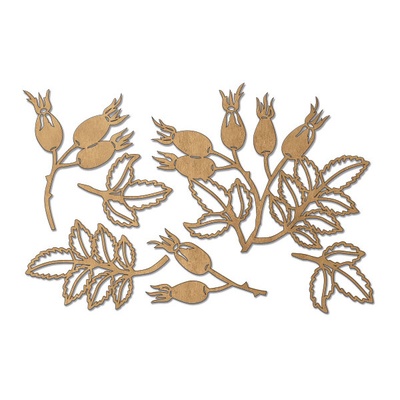 Набор чипбордов Autumn botanical diary 10х15 см 737, цвет крафт, ТМ Фабрика Декора