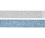Набор лент самоклеящихся блестящих с клеевым слоем Silver and Blue, 2 шт по 3 м, TM Santi