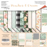 Набор двусторонней бумаги от Scrapmir - Peaches & Cream, 20х20см, 11шт