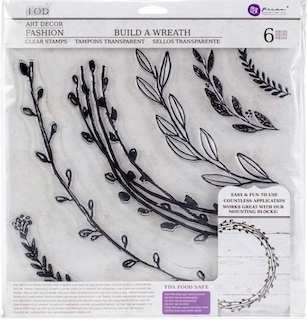 Штампы от IOD - Décor Stamps - Build a Wreath 12x12, 30x30 см