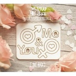 Чипборд ScrapBox - Me & You