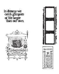 Резиновые штампы Stampers Anonymous - Tim Holtz Cling Mounted Stamps - Captured Moments, 4 шт.