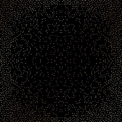 Лист односторонней бумаги с фольгированием Golden Mini Drops Black, ТМ Фабрика Декора