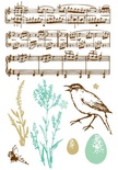 Акриловые штампы от компании Prima - Songbird