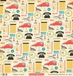 Лист двусторонней скрапбумаги от October Afternoon - “9 to 5” Collection -Supply Closet, 30х30
