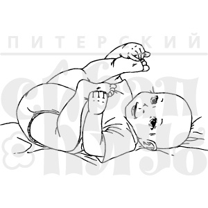 Акриловый штамп дизайна Елены Виноградовой "Шалун"