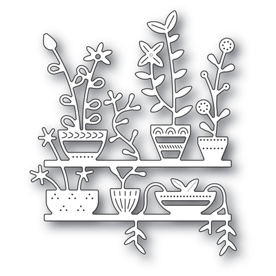 Нож от Poppystamps - Spring Pots Shelves
