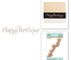 Пластины для фольгирования от Spellbinders - Faux Script Happy Birthday