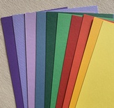 Набор полосок картона Brights - яркие, 10х30 см, 10 шт.