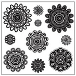 Акриловые штампы от Maya Road "Doilies", 1-4 см, 10 шт.