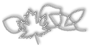 Нож для вырубки от Poppystamps - Leaf Silhouette