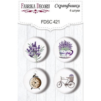 Набор скрапфишек 4шт Journey to Provence 421, ТМ Фабрика Декора