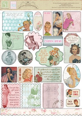 Наклейки от Melissa Frances - C'est La Vie Retro Stickers, 22 шт