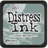 Штемпельная подушка Ranger - Distress Mini Ink Pad - Iced Spruce
