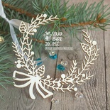 Чипборд ScrapBox - Новогодний венок с бантом Hh-095