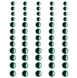 Половинки кристаллов на клеевой основе Queen & Co - Rhinestones Shamrock, 60 штук