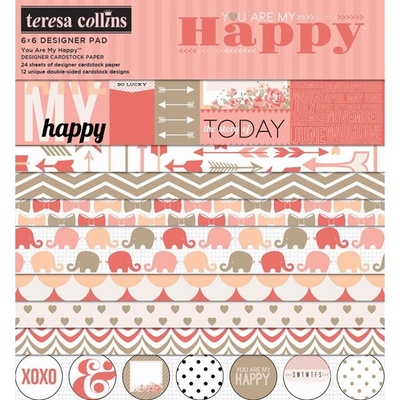 Набор двусторонней скрапбумаги Teresa Collins Designs - You Are My Happy