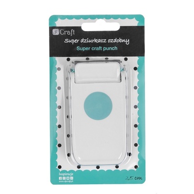 Фігурний дірокол для щільних матеріалів SUPER CRAFT PUNCH 2,5 CM КРУГ, TM dpCraft (Dalprint)
