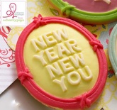 Украшение Webster's Pages - New Year New You Розовая Рамка, 10 штук