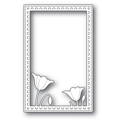 Ножи от Poppystamps - Garden Poppy Stitched Frame Memory Box