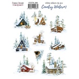 Набір наклейок (стікерів) 9шт Country winter #266