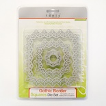 ЦЕНА СНИЖЕНА! Лезвие Tonic Studios - Simplicity Verso – Gothic Border Square Die Set, 5 штук