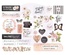 Высечки и наклейки Prima - Apricot Honey - Cardstock Ephemera, 51 шт.