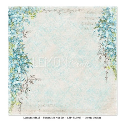 Набор скрапбумаги LemonCraft - Forget Me Not, 30.5х30.5 см, двусторонняя