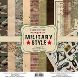 Набор скрапбумаги Military style 20x20 см, ТМ Фабрика Декора