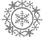 Набор ножей Sizzix Framelits Die Set 3PK - Frame, Snowflake - Cнежинки, 3 шт.