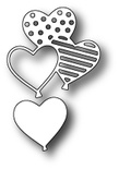Нож для вырубки от Poppystamps - Heart Balloons