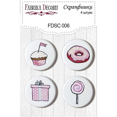 Набор скрапфишек Фабрика Декору из 4 шт. FDSC 006