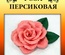 Набор тутовой бумаги для создания цветов - роза персиковая