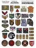 Набор наклеек (стикеров) 41 шт Chevrons #151, ТМ Фабрика Декора