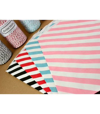 Конвертик в диагональную полоску, красный с белым, Diagonal Striped Bigger Bitty Bags, 15,9х23,5см, 1 шт.