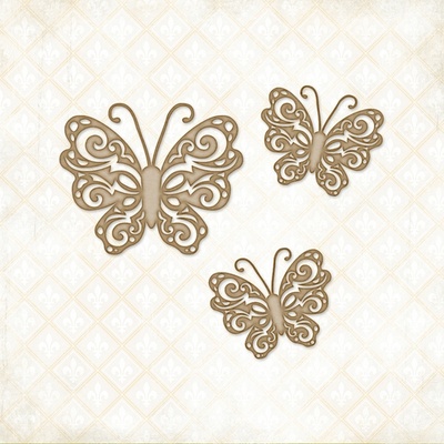 Чипборд Blue Fern Studios - Fantasy Butterfly Set