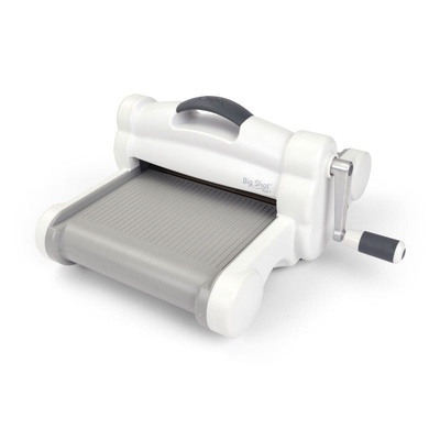 Машинка для вырубки и тиснения Sizzix Big Shot PLUS Machine White & Gray, бело-серая (с платформой и пластинами)