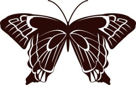 Акриловый штамп Stamp Butterfly 10 Бабочка, размер 4 * 2,5 см